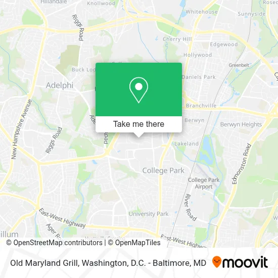 Old Maryland Grill map