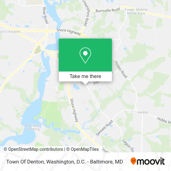 Town Of Denton map