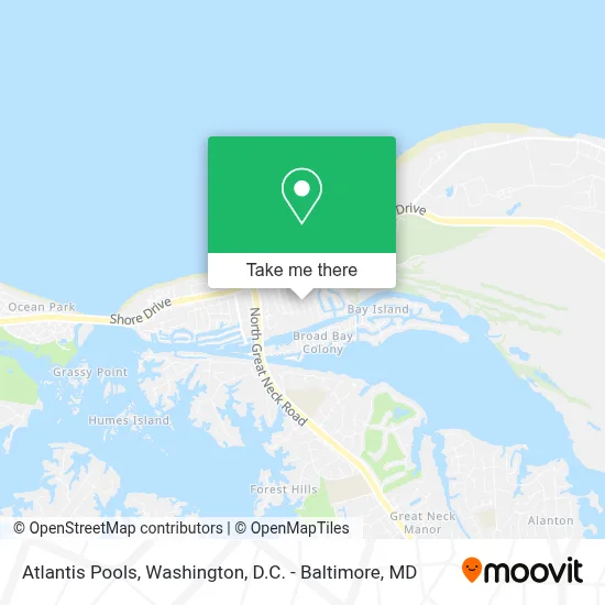 Atlantis Pools map