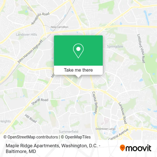 Maple Ridge Apartments map