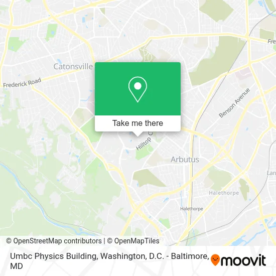 Umbc Physics Building map