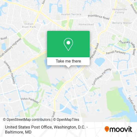 United States Post Office map