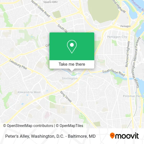 Peter's Alley map