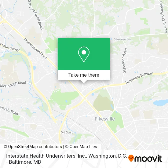Interstate Health Underwriters, Inc. map