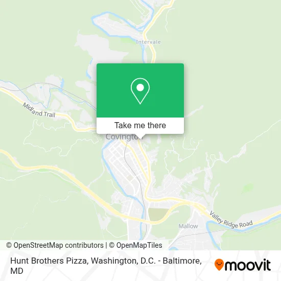 Hunt Brothers Pizza map