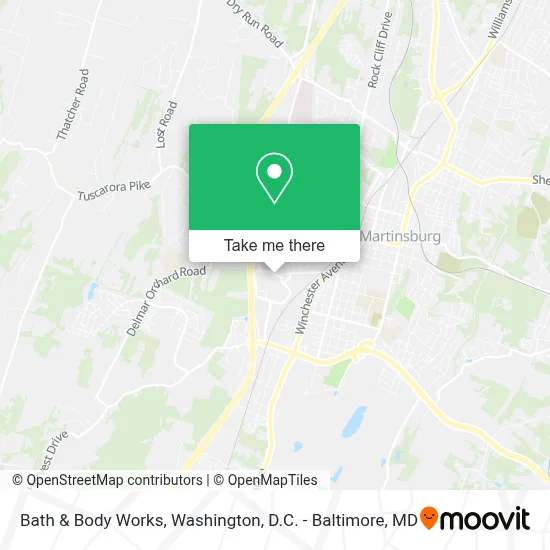 Bath & Body Works map