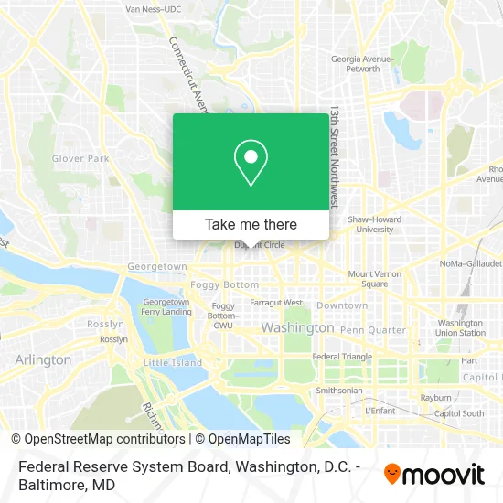 Federal Reserve System Board map