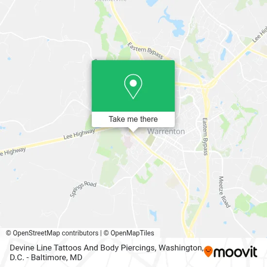 Devine Line Tattoos And Body Piercings map