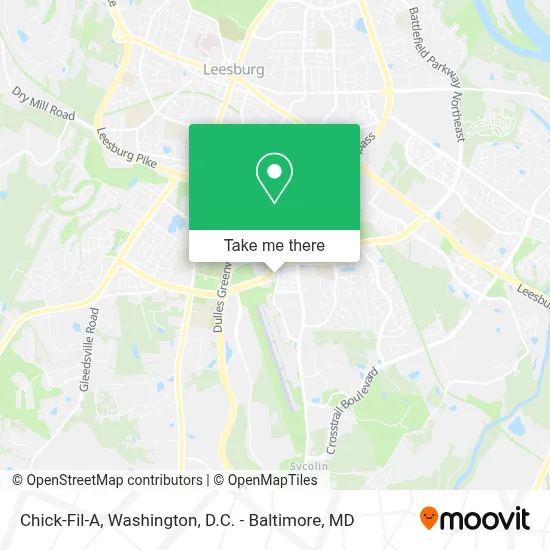 Chick-Fil-A map