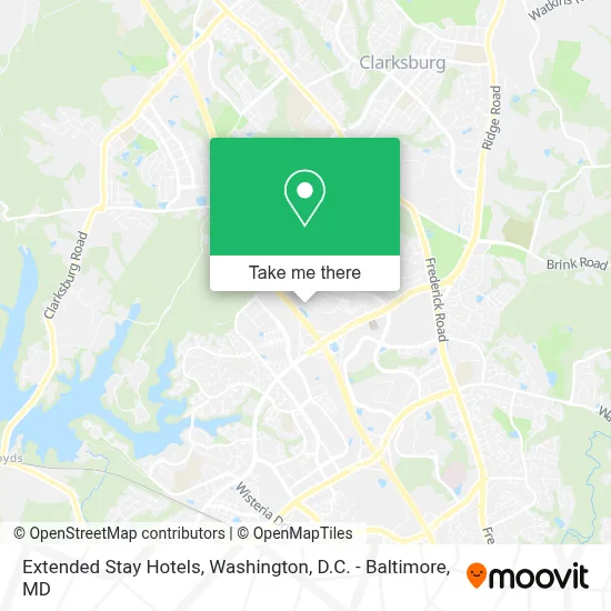 Extended Stay Hotels map