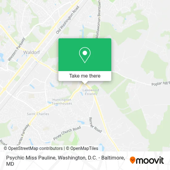 Psychic Miss Pauline map
