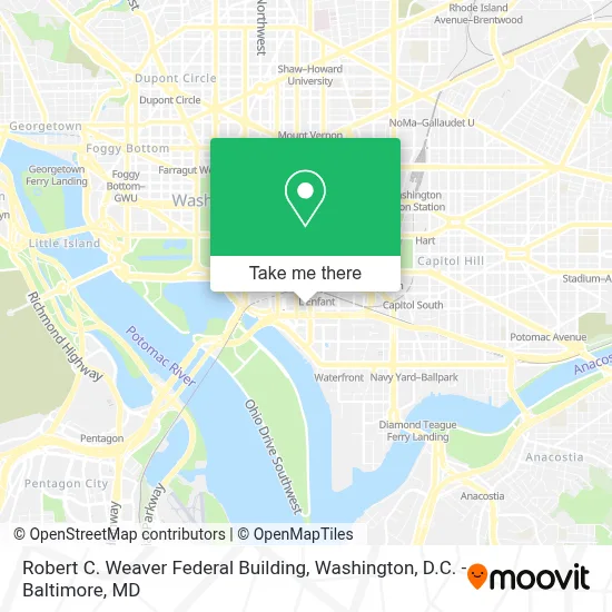 Robert C. Weaver Federal Building map