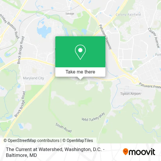 The Current at Watershed map