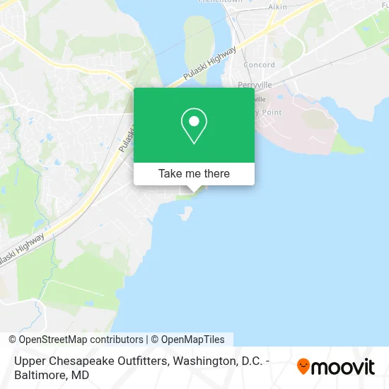 Upper Chesapeake Outfitters map