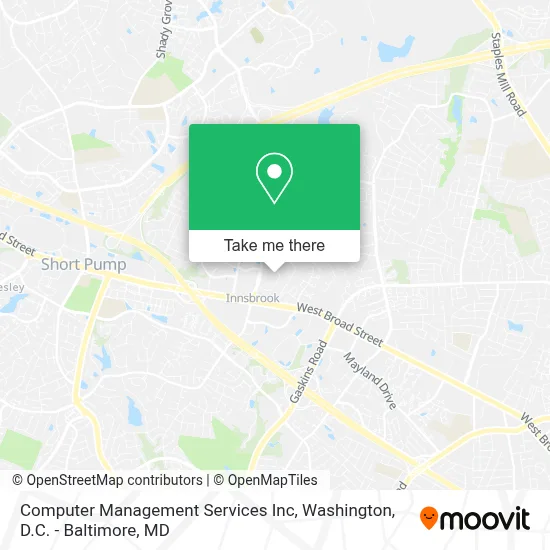 Computer Management Services Inc map
