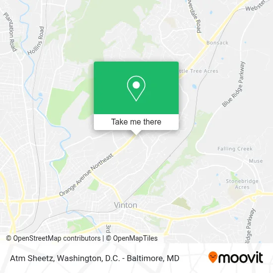 Atm Sheetz map