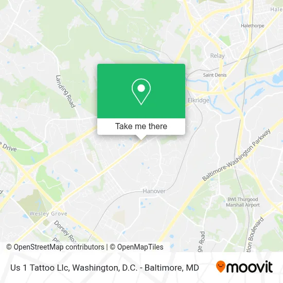 Us 1 Tattoo Llc map