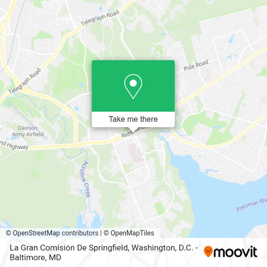 La Gran Comisión De Springfield map