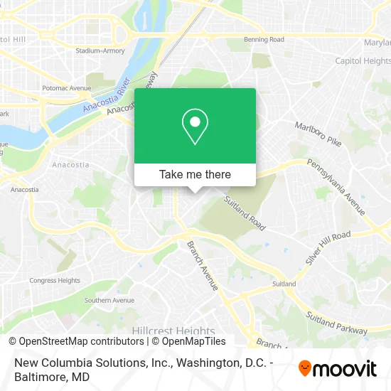 New Columbia Solutions, Inc. map