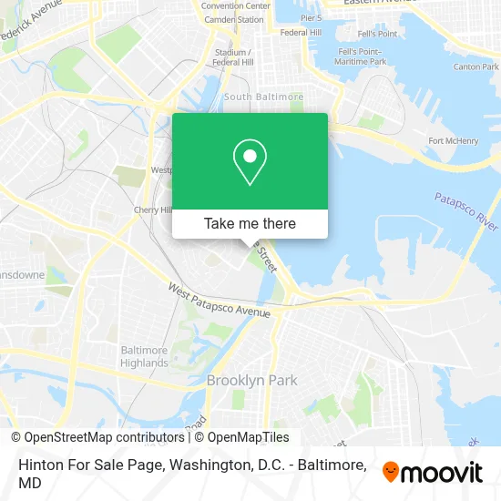 Hinton For Sale Page map