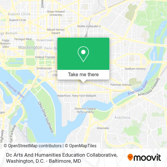 Dc Arts And Humanities Education Collaborative map