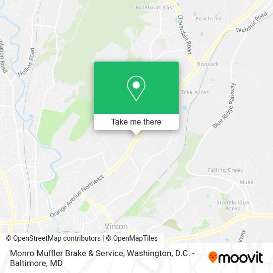 Monro Muffler Brake & Service map