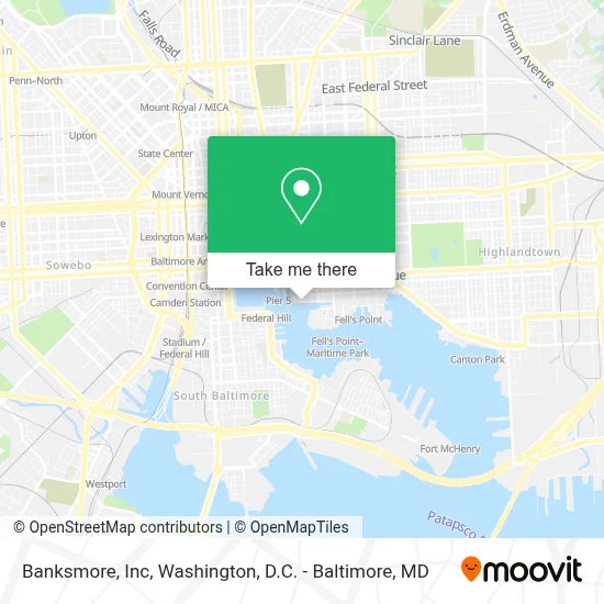 Banksmore, Inc map
