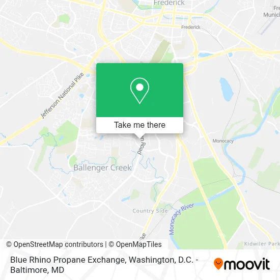 Blue Rhino Propane Exchange map