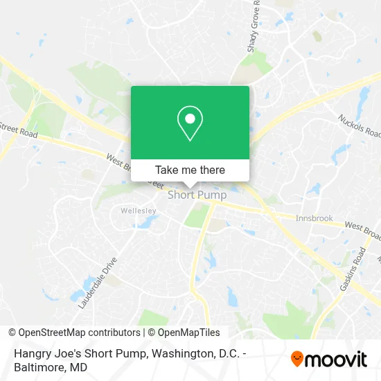 Hangry Joe's Short Pump map