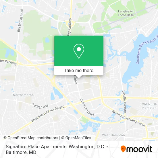 Signature Place Apartments map