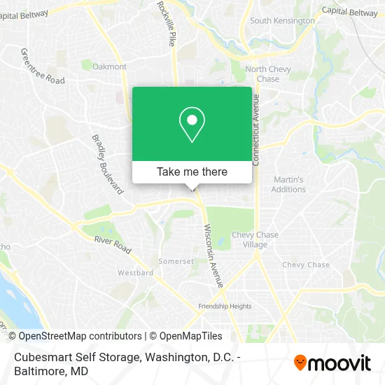Cubesmart Self Storage map