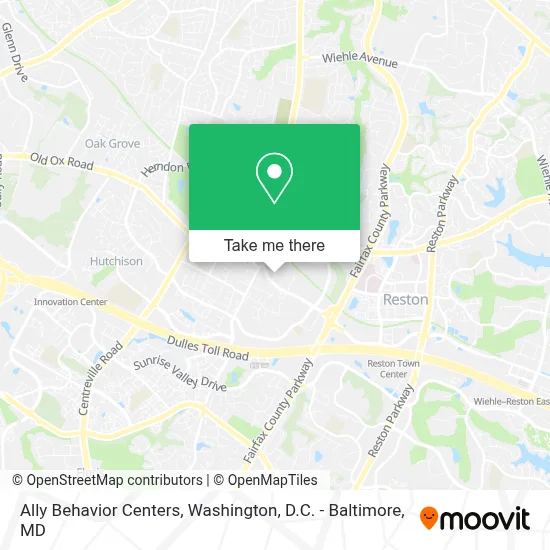 Ally Behavior Centers map