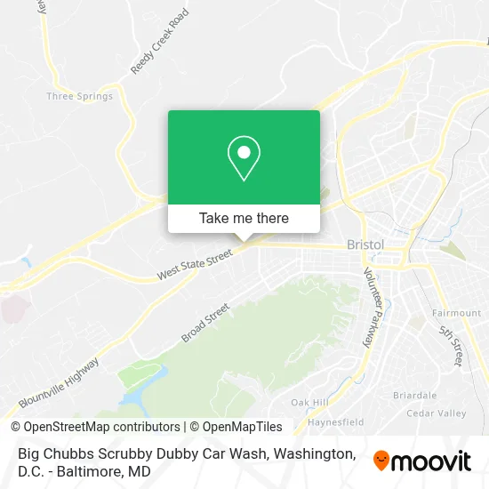 Big Chubbs Scrubby Dubby Car Wash map
