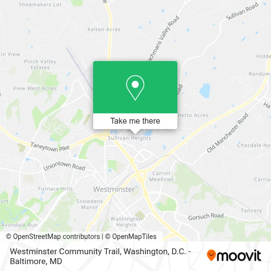 Westminster Community Trail map