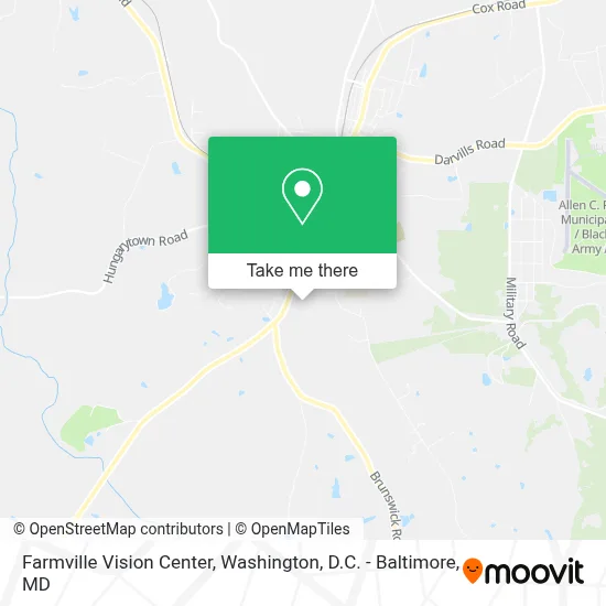 Farmville Vision Center map
