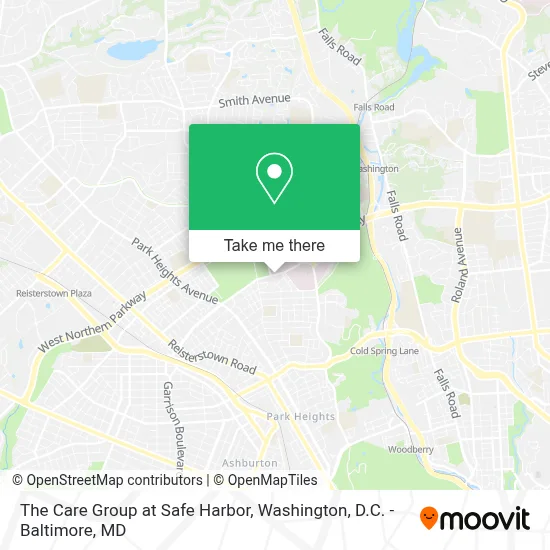 The Care Group at Safe Harbor map
