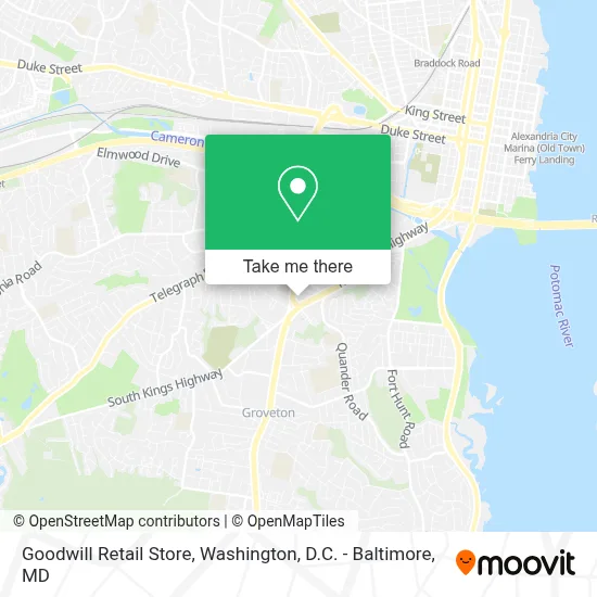 Goodwill Retail Store map