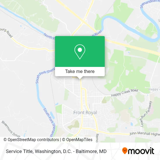 Service Title map