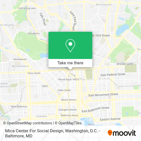 Mica Center For Social Design map