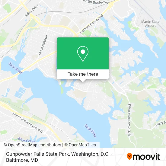 Gunpowder Falls State Park map