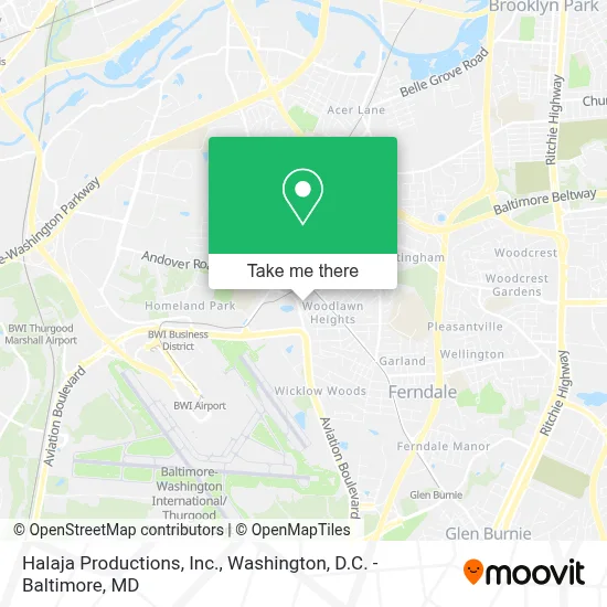 Halaja Productions, Inc. map