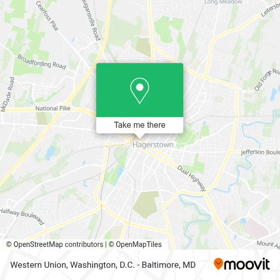 Western Union map