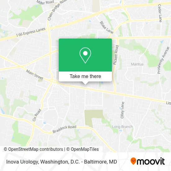 Inova Urology map