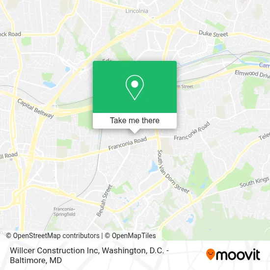 Willcer Construction Inc map