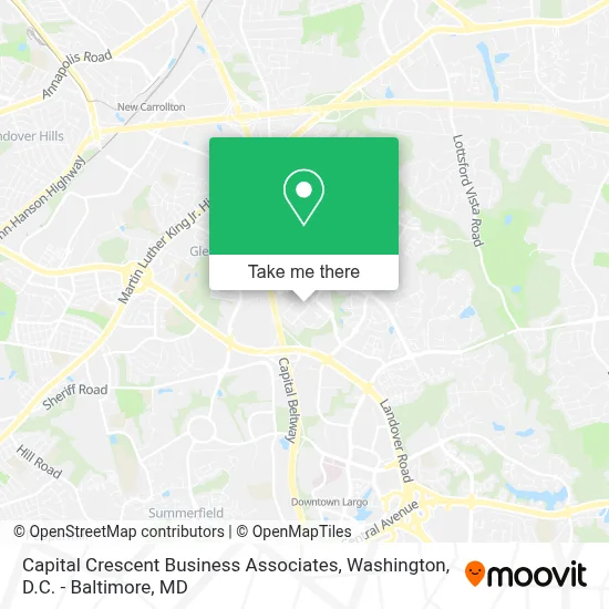 Capital Crescent Business Associates map