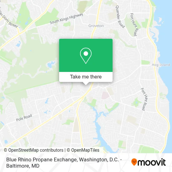 Blue Rhino Propane Exchange map