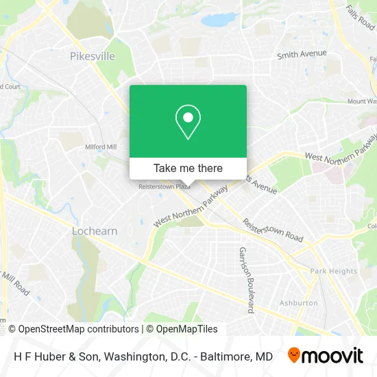 H F Huber & Son map