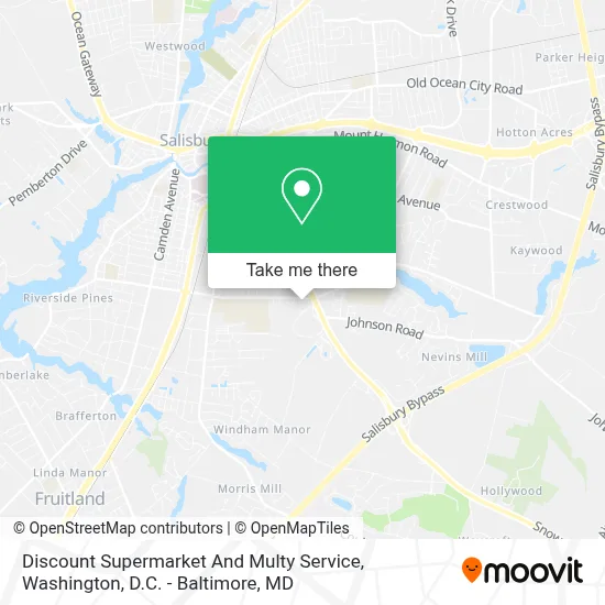 Discount Supermarket And Multy Service map