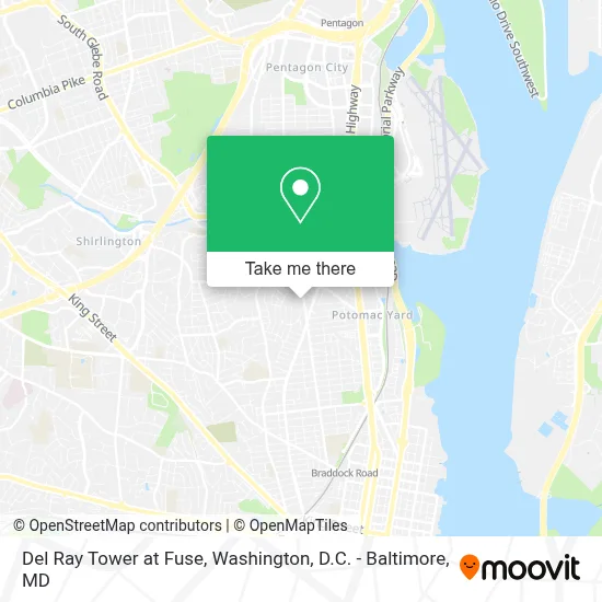 Del Ray Tower at Fuse map
