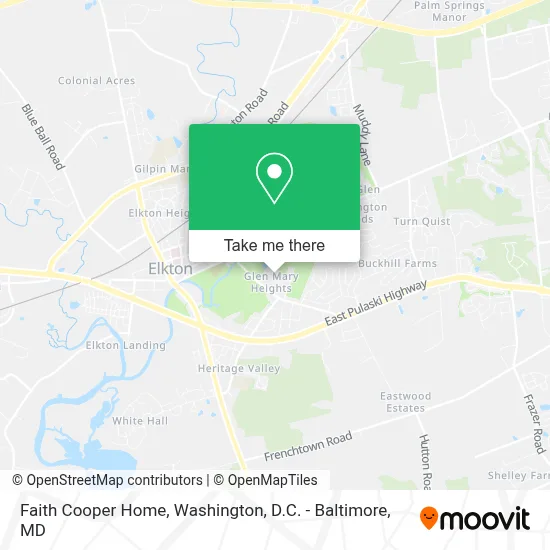 Faith Cooper Home map
